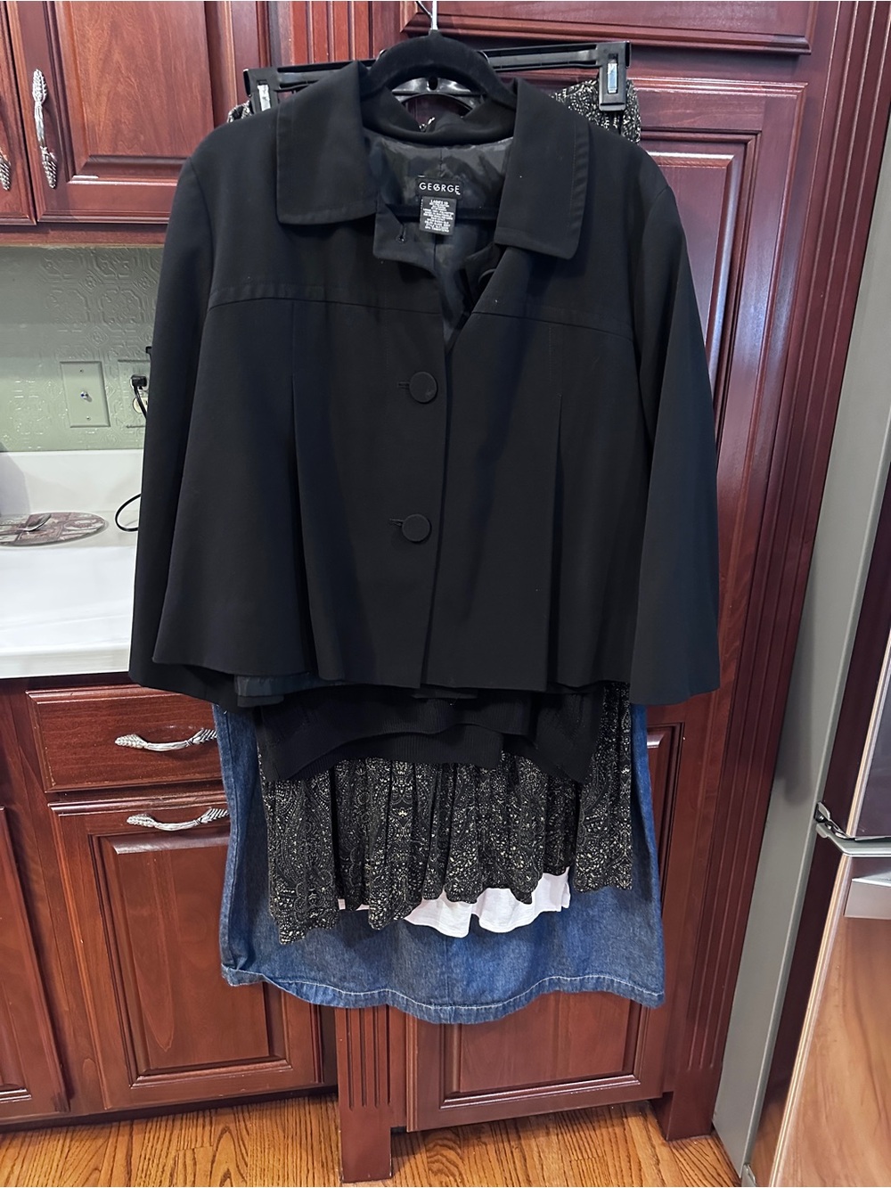 5-piece XL bundle 2 skirts, 1 blazer, 1 sweater, 1 top
